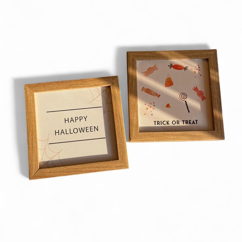 Halloween Themed Wooden Frame Set
